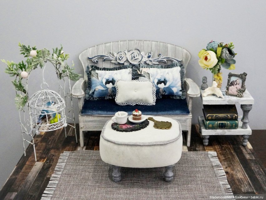 Мастер класс Пуф на деревянных ножках и моё секретное ноу-хау