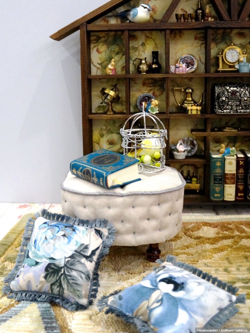 Мастер класс Пуф на деревянных ножках и моё секретное ноу-хау