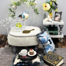 Мастер класс Пуф на деревянных ножках и моё секретное ноу-хау