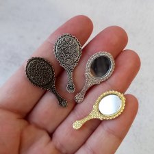 Мини зеркала ручные, металл