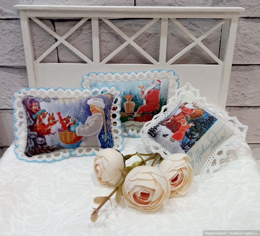 Подушки-открытки — Кукольная миниатюра своими руками: еда (фото 8)