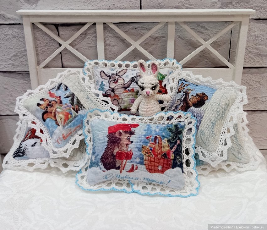 Подушки-открытки — Кукольная миниатюра своими руками: еда