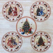 Коврики круглые "Новый год" № 139