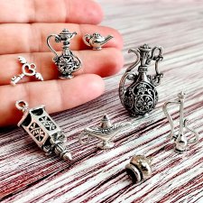 Миниатюра в восточном стиле, серебро