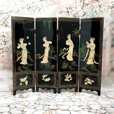 Ширма лаковая инкрустация перламутром