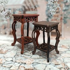 Столики натуральное дерево резное с дефектами