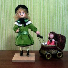 Моя новая кукла из ваты и попытка сделать кукольную коляску своими руками