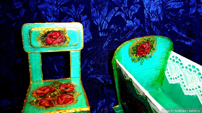 Колыбелька и стульчик в стиле ретро (фото 4)