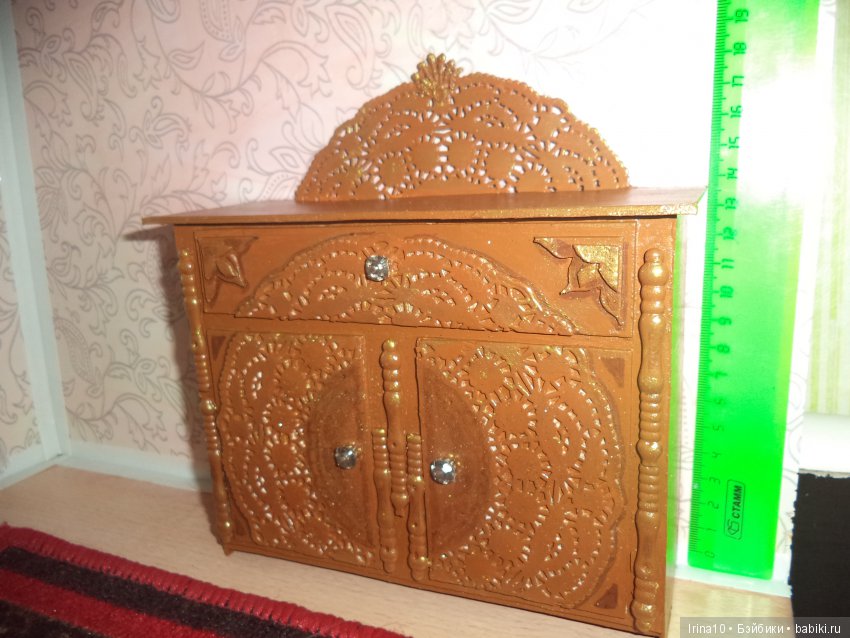 Комодик для кукольного домика. Не сложно (фото 5)