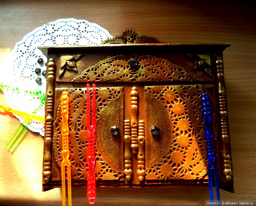 Комодик для кукольного домика. Не сложно (фото 6)