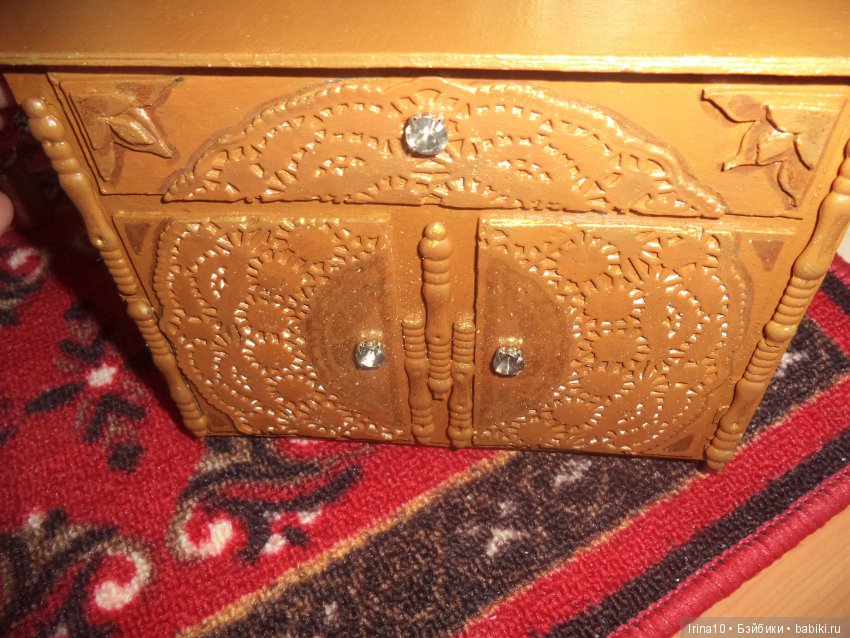 Комодик для кукольного домика. Не сложно (фото 2)