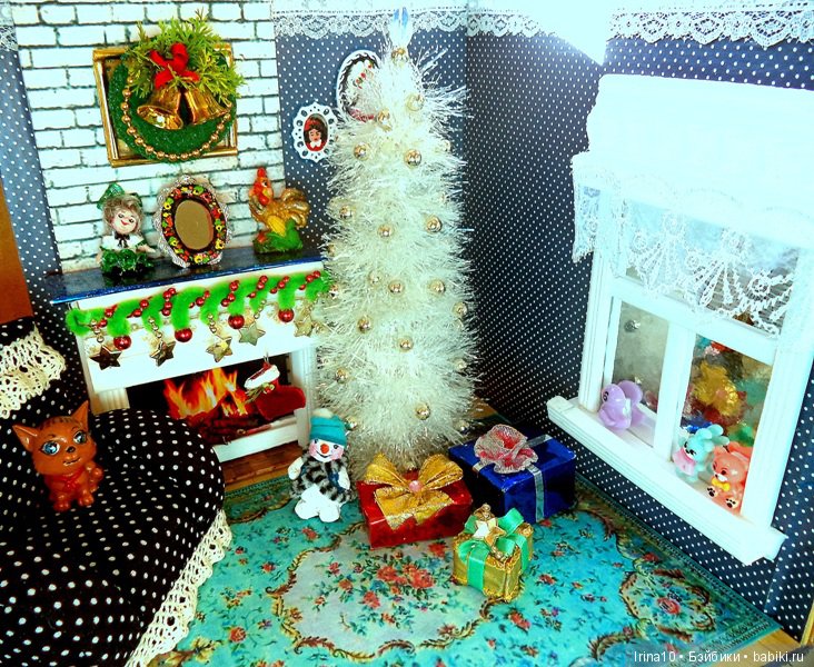 Новогодний румбокс — Румбоксы и кукольные интерьеры: фото