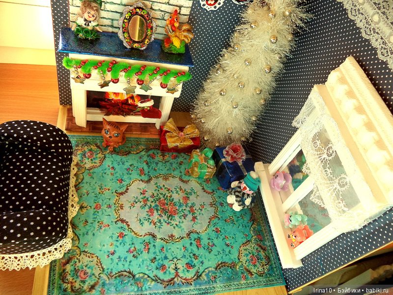 Новогодний румбокс — Румбоксы и кукольные интерьеры: фото (фото 6)