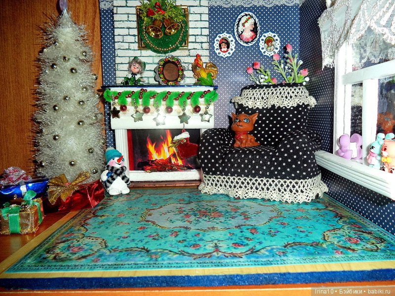 Новогодний румбокс — Румбоксы и кукольные интерьеры: фото
