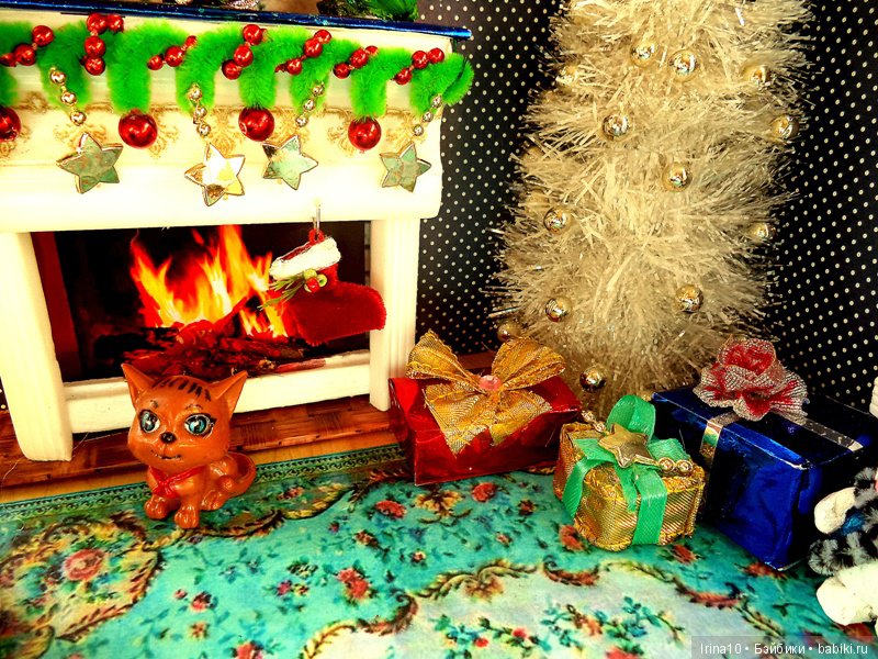 Новогодний румбокс — Румбоксы и кукольные интерьеры: фото (фото 7)