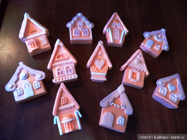 Пряничные домики на ёлку — Создание миниатюры: МК (фото 4)