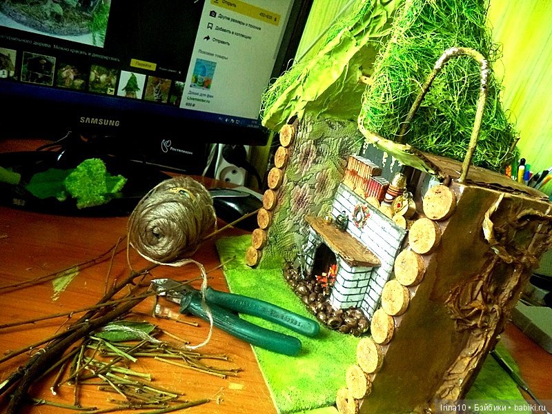 Я сделала домик для лесной феи