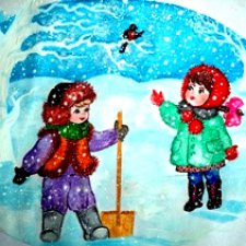 Рисунки будущих ватных игрушек.