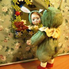 Хотела сделать елочную ватную игрушку