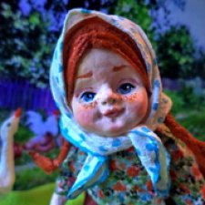 Новые ватные игрушки - Варенька и гусь