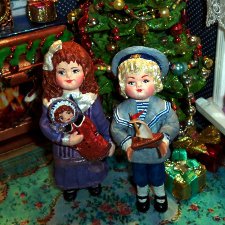 "Сказочное кукольное рождественское ретро" - продолжение прошлой публикации