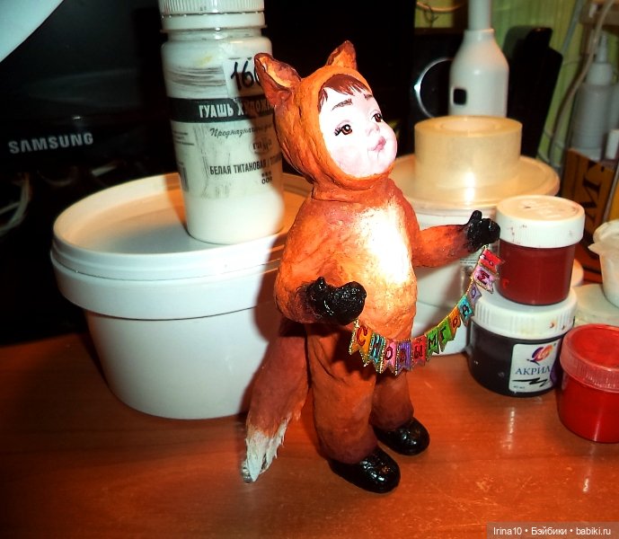 Про новые работы — Ватные игрушки на елку: ретро (фото 8)