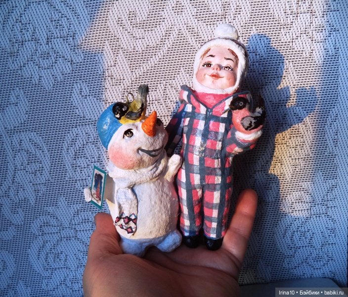 Про новые работы — Ватные игрушки на елку: ретро (фото 5)