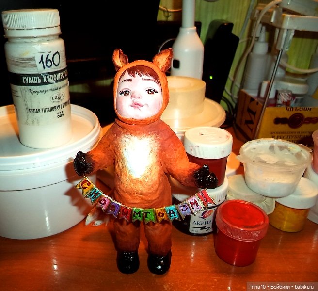 Про новые работы — Ватные игрушки на елку: ретро