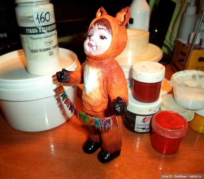 Про новые работы — Ватные игрушки на елку: ретро