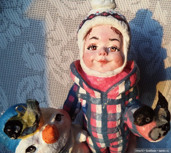 Про новые работы — Ватные игрушки на елку: ретро (фото 2)