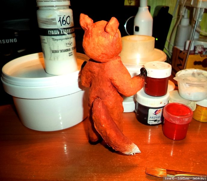 Про новые работы — Ватные игрушки на елку: ретро (фото 9)