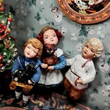 Новые ватные игрушки. "Милое ретро"