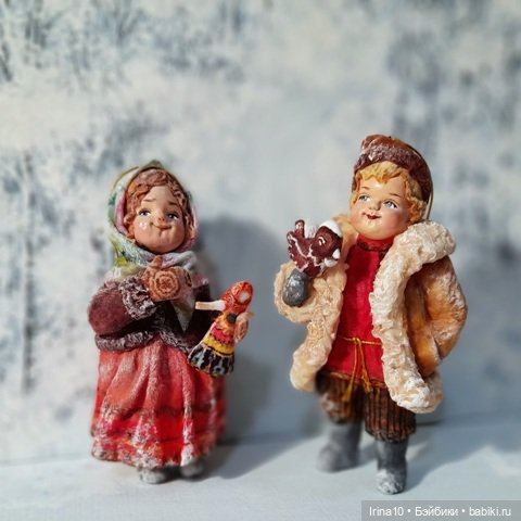 Новые ватные игрушки — Ватные игрушки на елку: ретро