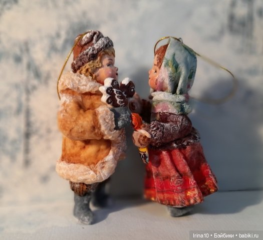 Новые ватные игрушки — Ватные игрушки на елку: ретро