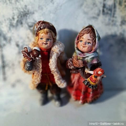 Новые ватные игрушки — Ватные игрушки на елку: ретро