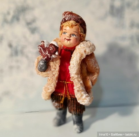 Новые ватные игрушки — Ватные игрушки на елку: ретро (фото 9)