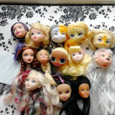 Головы кукол барби, кошек, мокси, лол.