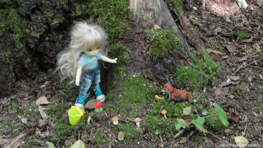 Ai-Ромашка и ее друзья. Энджи с Нильсом на прогулке в лесу