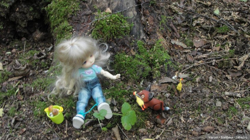 Ai-Ромашка и ее друзья. Энджи с Нильсом на прогулке в лесу