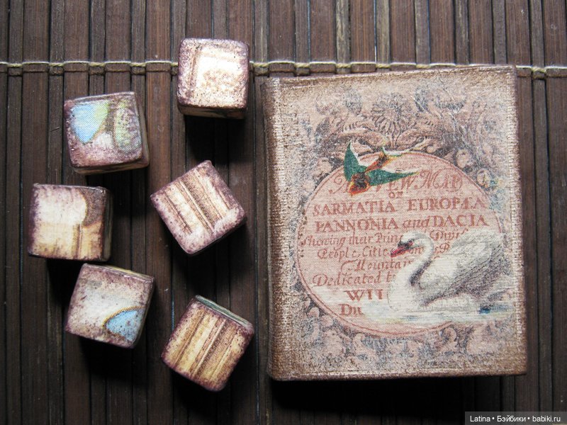 Декупаж обложки книги Декупаж обложки мини-книги