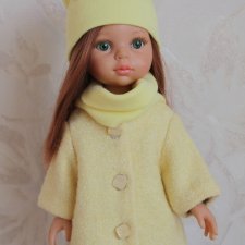 Шапочка + пальто для куколок Paola Reina