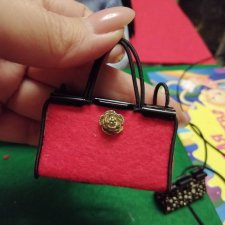 Сумочка для куклы 1/6 и 1/12