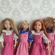 СКИДКА! Сарафан и блузка для кукол Готц и Цвергназе