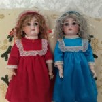 Наряд  для антикварных и винтажных кукол.