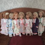 Платье для куклы Готц и  Цвергназе  50 см