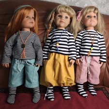 Тельняшка и чулочки для кукол Готц и Цвергназе