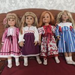 Платье для куклы Готц и  Цвергназе