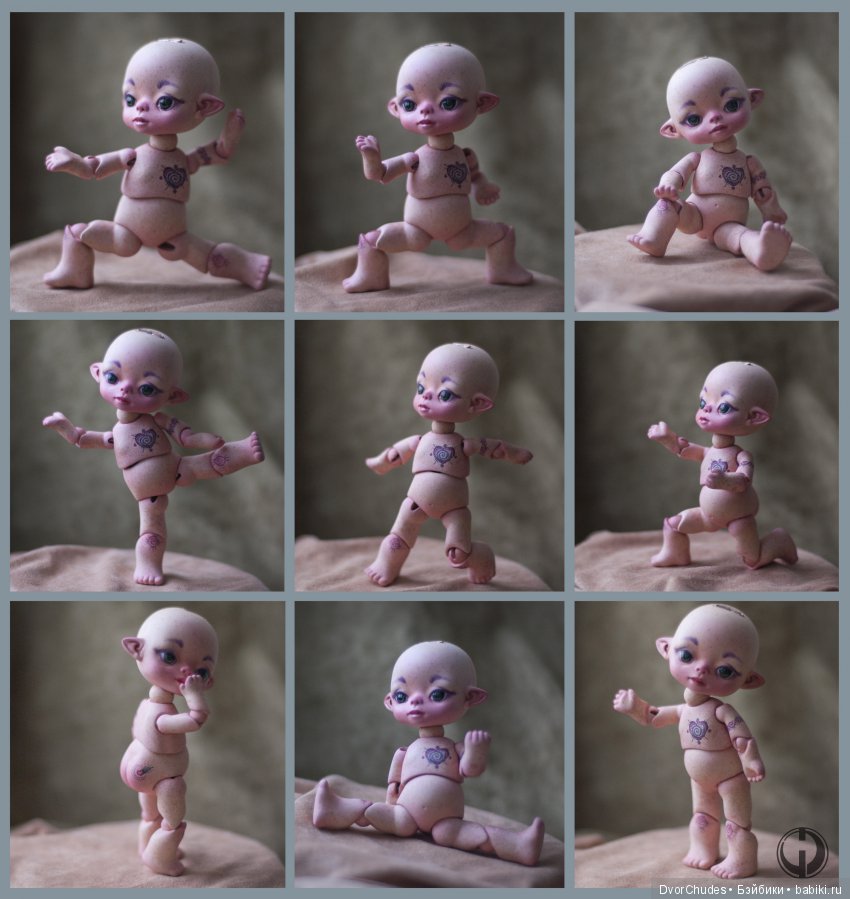 Шарнирная малышка Улита — Авторские шарнирные куклы своими руками: лепка (фото 5)