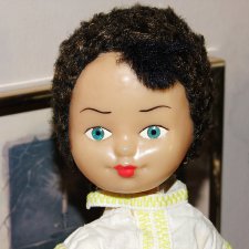 Советская паричковая кукла мальчик молдавской фабрики Аским