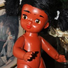 Советская паричковая кукла Маугли. Фабрика Ленигрушка